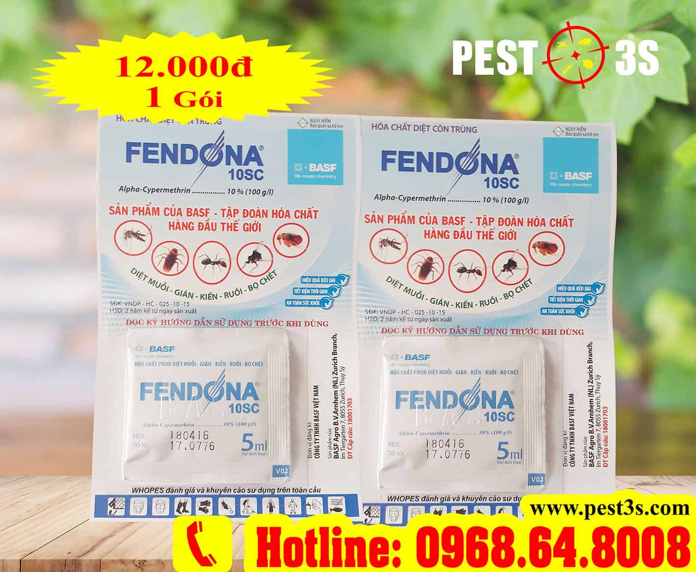 Thuốc diệt muỗi Fendona 10SC (5ml) - Thụy Sỹ