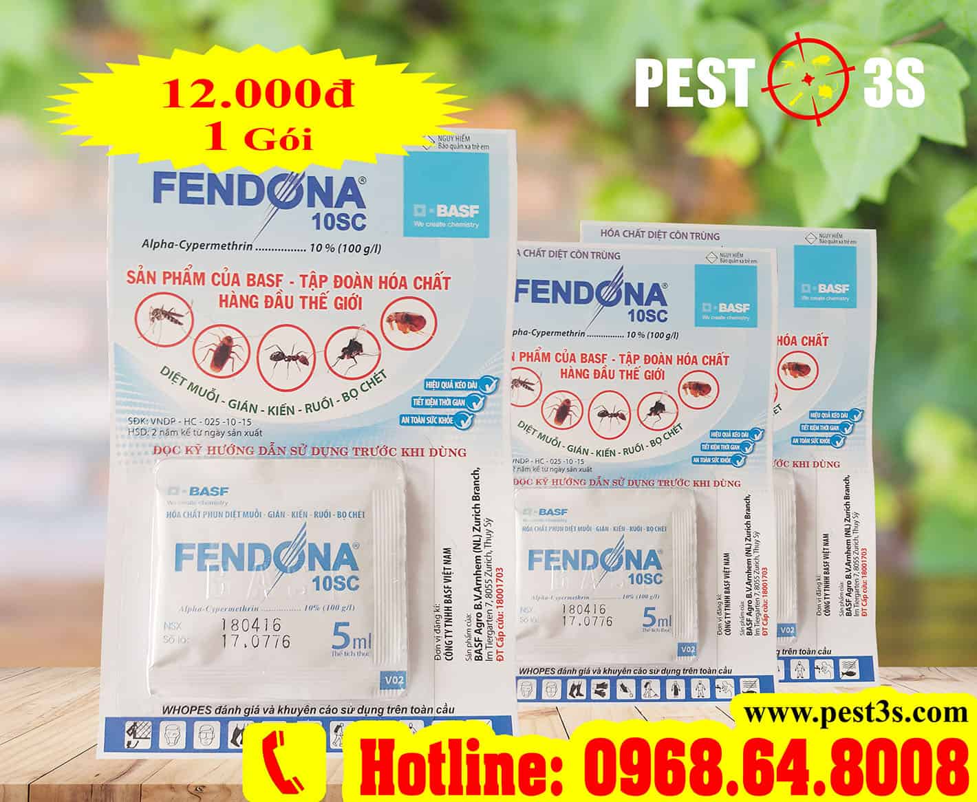 Fendona 10SC - Thuốc diệt côn trùng của Thụy Sỹ