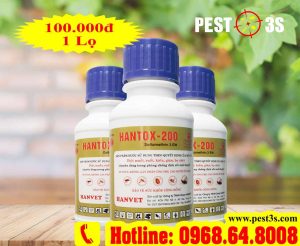 HANTOX-200 (100ml) - Bộ Y Tế - Hóa chất diệt côn trùng, muỗi, gián, kiến, bọ chét...
