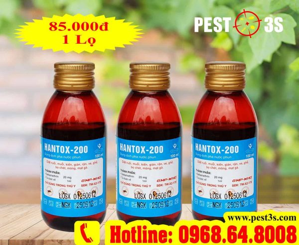 HANTOX 200 (100ml) - Thuốc diệt bọ chét, diệt côn trùng hàng đầu Việt Nam