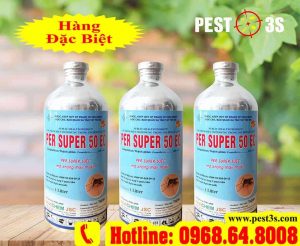 Per Super 50EC (1000ml) Chai nhôm - Thuốc diệt muỗi, diệt côn trùng, diệt sâu bọ...chuyên dùng