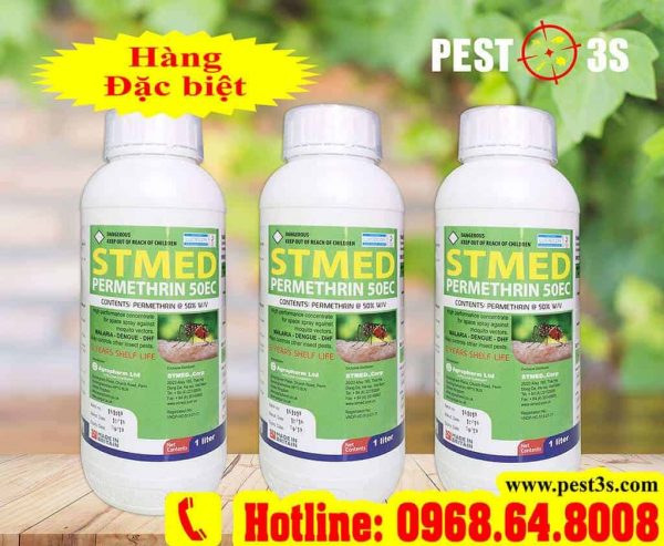 Stmed Permethrin 50EC (1000ml) - Hóa chất diệt côn trùng hàng đầu Anh Quốc