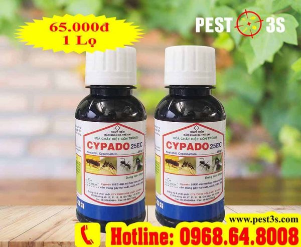 Cypado 25EC (100ml) - Hóa chất phun tồn lưu diệt muỗi