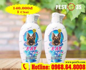 FAY 5 Stars Shampoo (800 ml) - Dầu tắm diệt sạch ve rận, bọ chét chó mèo....