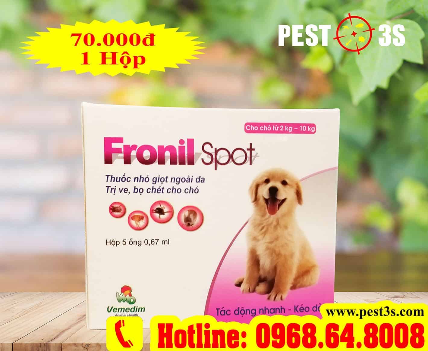 Fronil Spot - Thuốc nhỏ gáy trị ve rận, bọ chét,... cho chó