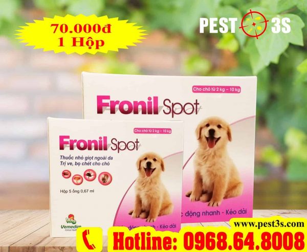 Fronil Spot - Thuốc nhỏ gáy trị ve rận, bọ chét,... cho chó
