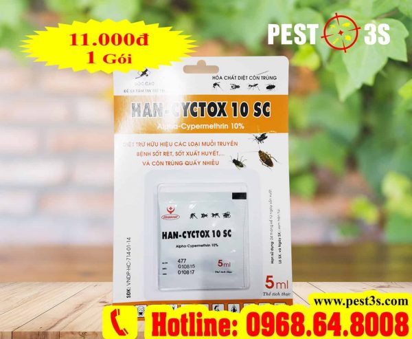 Han Cyctox 10SC (5ml) - Thuốc diệt côn trùng, diệt muỗi không độc