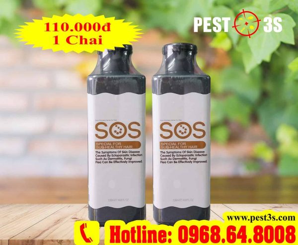 SOS Màu đen (530ml) - Sữa tắm dưỡng lông cho Chó Mèo