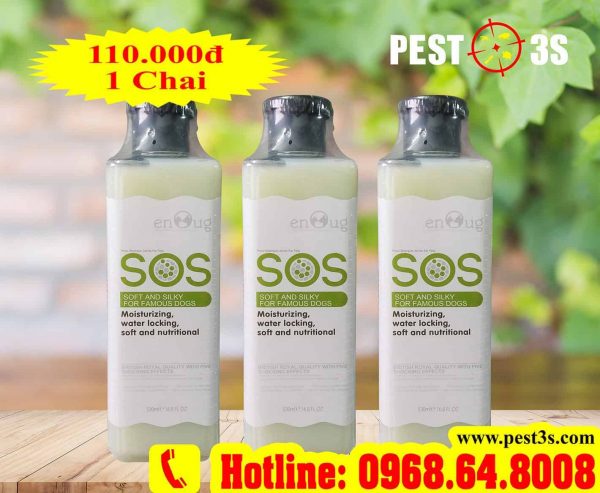 SOS Màu xanh lá (530ml) - Sữa tắm dưỡng lông cho Chó Mèo