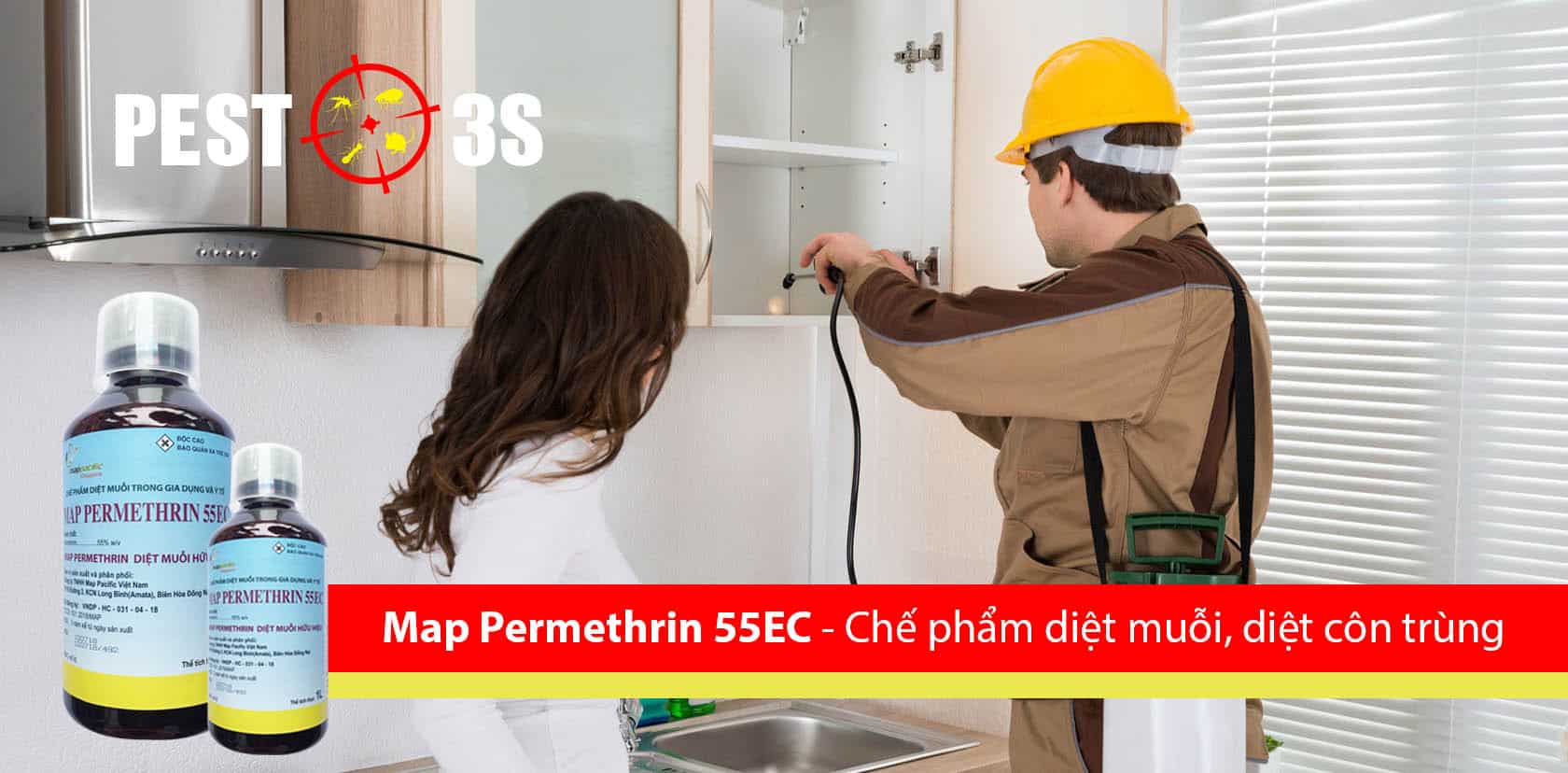 Phun thuốc diệt muỗi Map Permethrin 55EC tại nhà hiệu quả