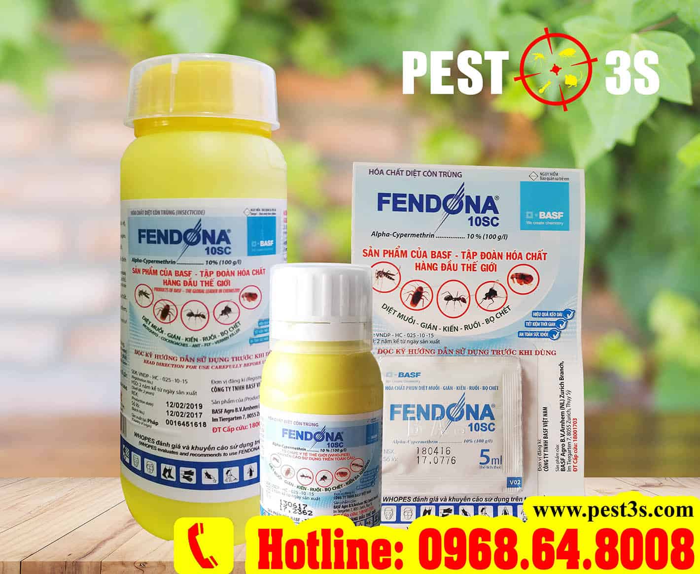 Thuốc diệt muỗi Fendona 10SC chính hãng tại Pest3s.com