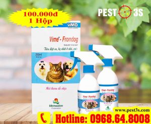 Vime-Frondog (250ml) - (Vemedin - Việt Nam) - Tiêu diệt ve, bọ chét ở chó, mèo.