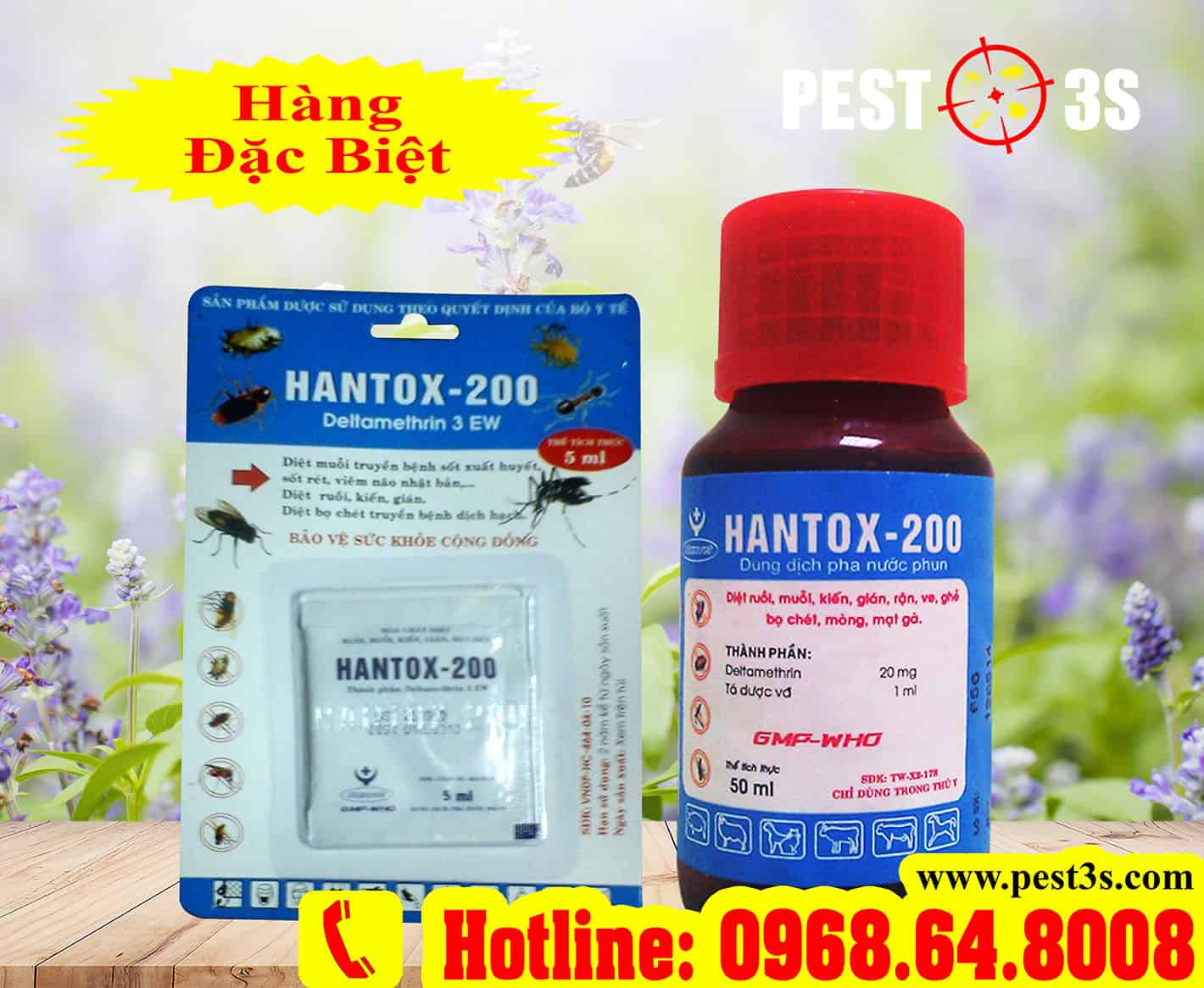 Hantox-200 dạng dung dịch đóng vỉ và chai