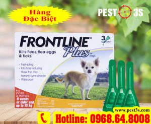 Frontline Plus thuốc nhỏ gáy diệt ve rận bọ chét cho chó dưới 10kg