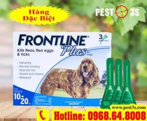 Frontline Plus thuốc nhỏ gáy diệt ve rận bọ chét cho chó từ 10kg đến 20kg