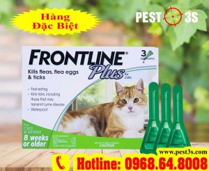 Frontline Plus thuốc nhỏ gáy diệt ve rận bọ chét cho mèo